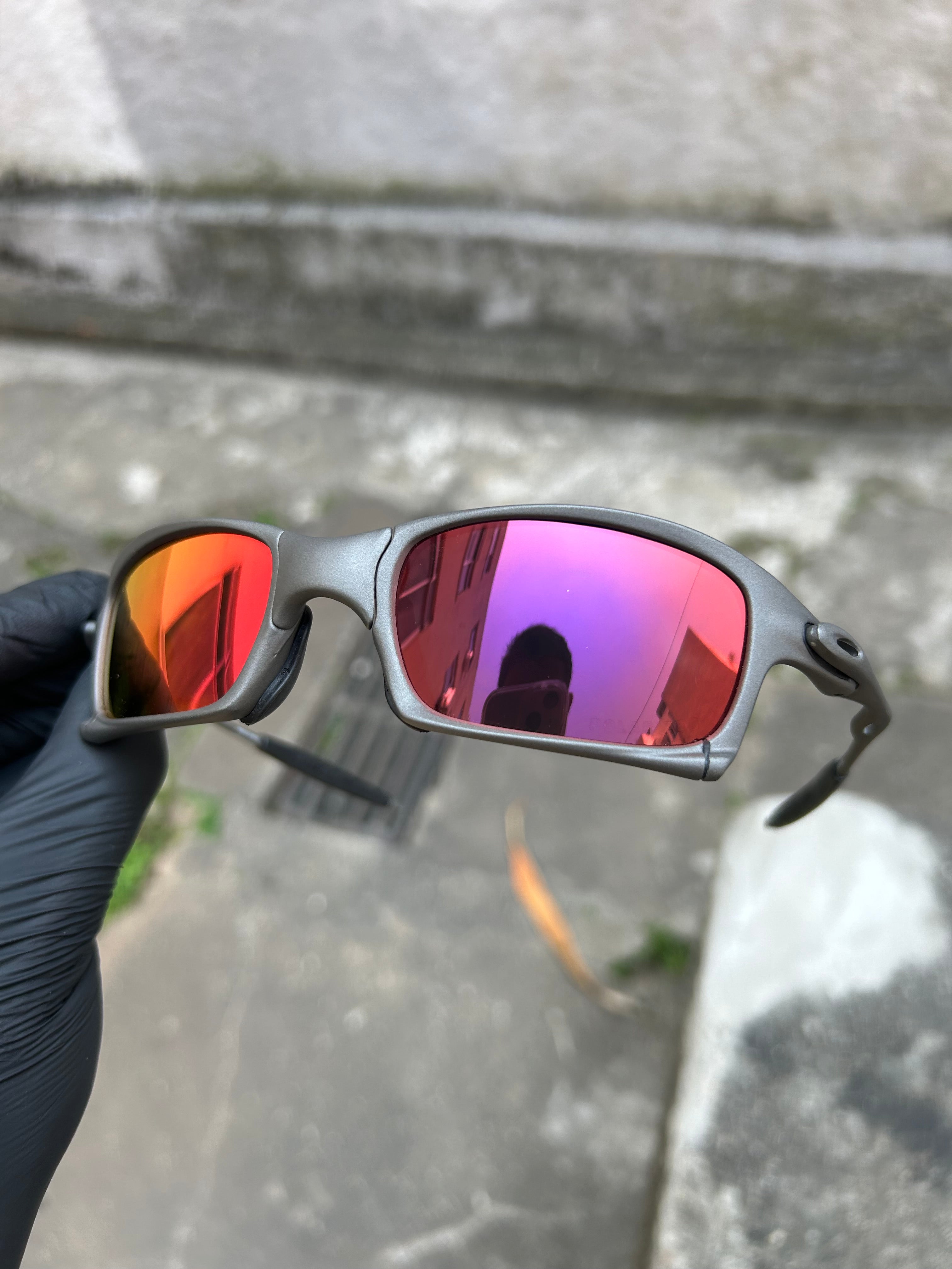 Óculos X Squared X-Metal Lente Torch Red - Street Lupas