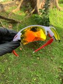 Flak 2.0 Branca Ruby c/ Kit borracha Vermelho