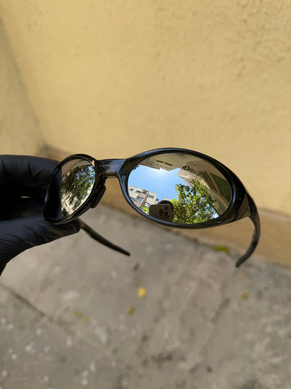 The Eye ブラックメタル　BLACKL Óculos Oakley Eye Jacket Black Crystal Liquid Metal