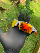 Flak 2.0 Branca Ruby c/ Kit borracha Vermelho