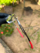 Lupa de Descanso Tz da Coronel Cinza Chumbo Kit Vermelho