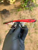 Lupa de Descanso Tz da Coronel Cinza Chumbo Kit Vermelho