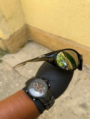 Eye Jacket Black Crystal Liquid Metal