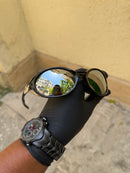 Eye Jacket Black Crystal Liquid Metal