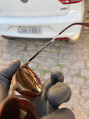 Óculos Rayban Haste Fina Brown Oncinha