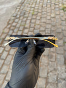 Óculos Cartier Dourado Black