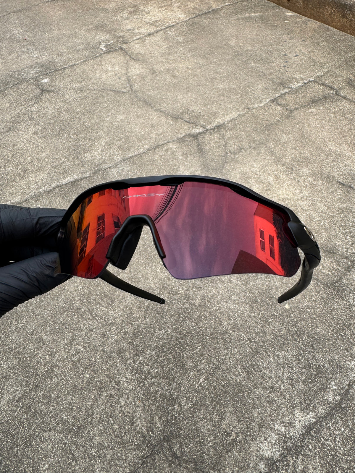 Óculos Esportivo Radar Ev Black Lente Torch Red - Street Lupas