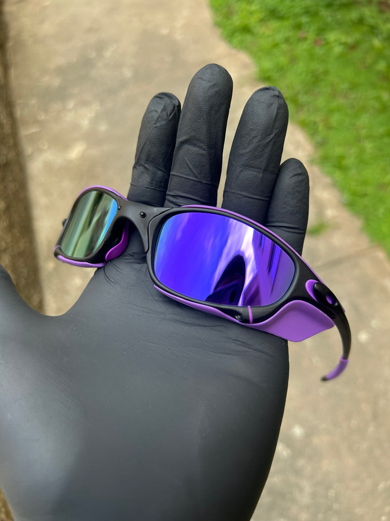 Juliet Carbon Violeta Kit Roxo c/ Side Blinder