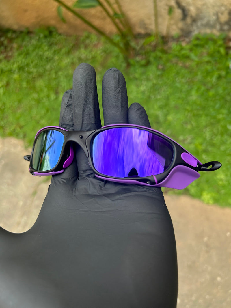 Juliet Carbon Violeta Kit Roxo c/ Side Blinder