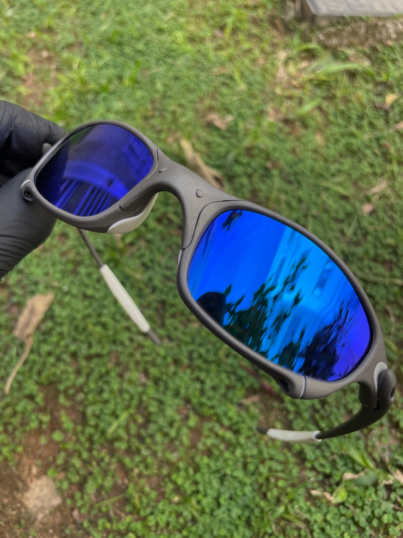 Juliet X-Metal Neon Blue c/ Kit Branco