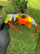 Flak 2.0 Branca Ruby c/ Kit borracha Vermelho
