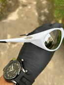 Eye Jacket White Liquid Metal