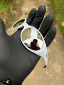 Eye Jacket White Liquid Metal