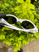 Eye Jacket White Neon Blue