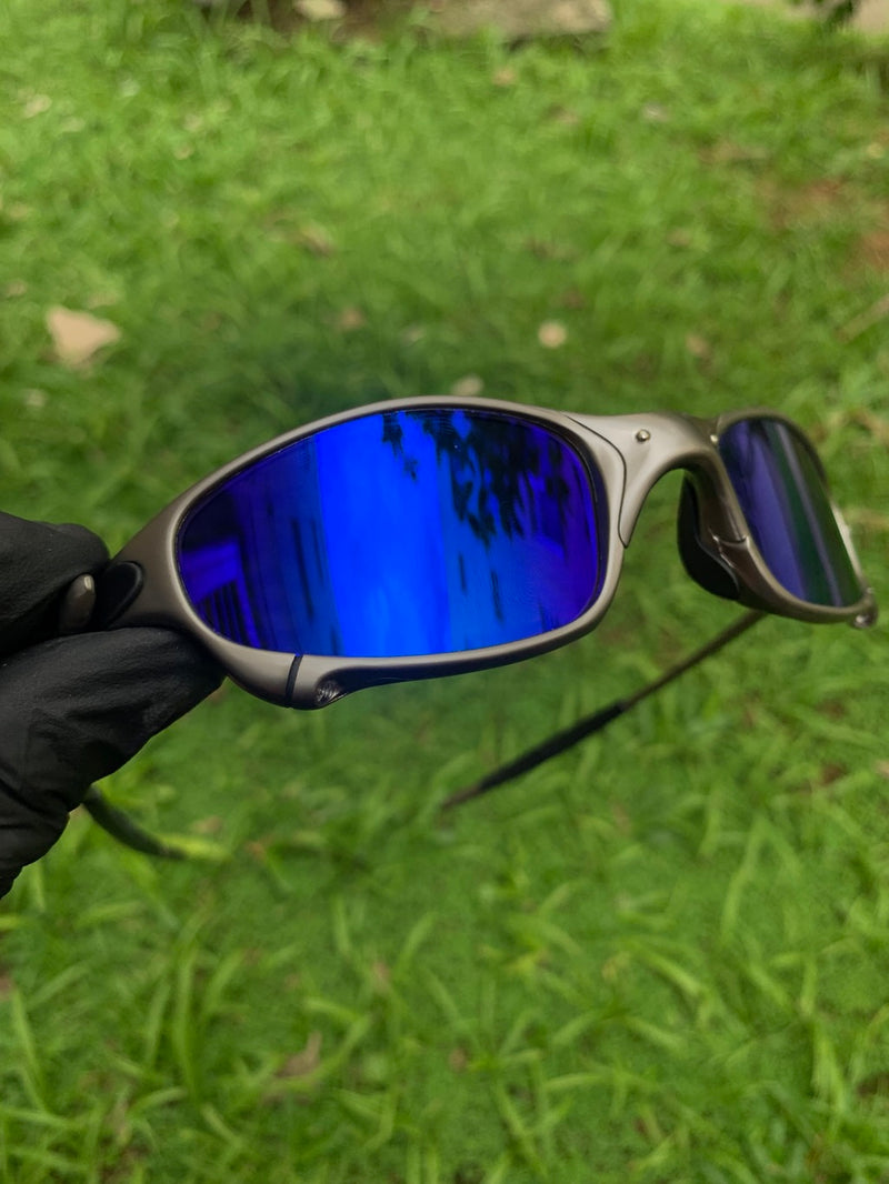 Juliet Carbon Polished Neon Blue
