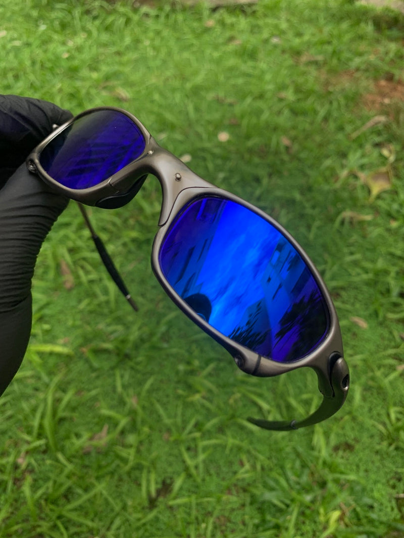 Juliet Carbon Polished Neon Blue