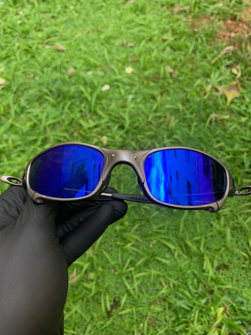 Juliet Carbon Polished Neon Blue