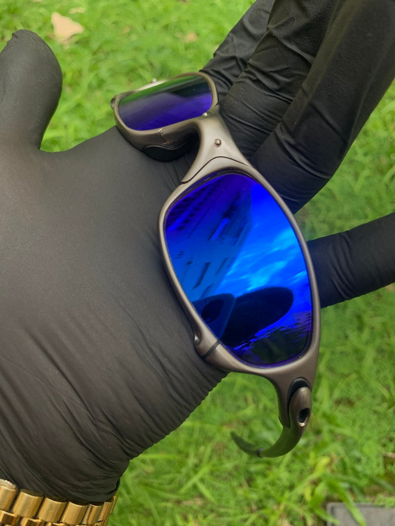Juliet Carbon Polished Neon Blue