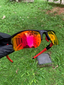 Flak 1.0 Preta Ruby c/ Kit Vermelho